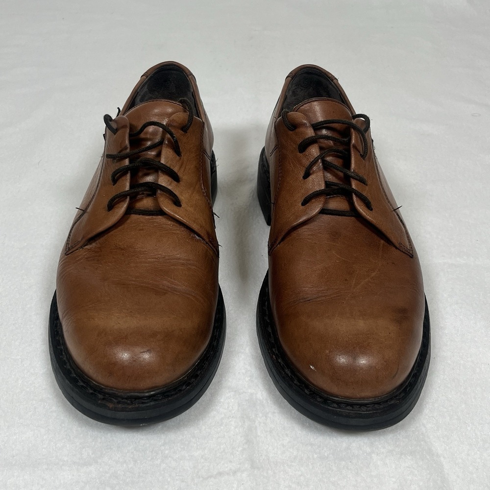 Mephisto Marlon Air Brown Goodyear Welt Pebbled Leather Oxford Shoes Men's Sz 10 - Picture 2 of 8
